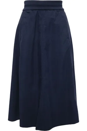 AGNÈS B. Logo-embroidered skirt