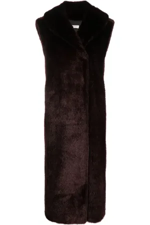 Serafini Sleeveless faux-fur coat