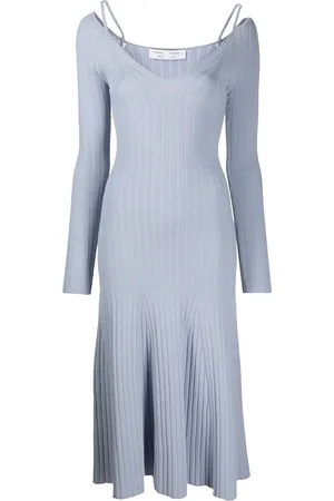 Proenza Schouler Lightweight rib knit V-neck dress