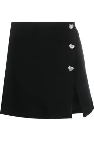 Self-Portrait Crystal-embellished A-line miniskirt