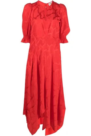Zadig & Voltaire Ruffled asymmetric silk dress