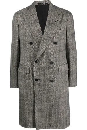 TAGLIATORE Double-breasted peaked coat