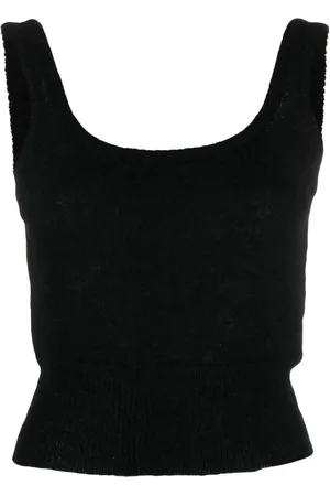 FEDERICA TOSI Brushed scoop-neck vest top