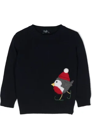Il gufo Robin Tricot-Knit sweater