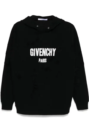 Givenchy Logo-print distressed hoodies