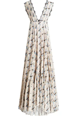 Etro Paisley-print V-neck maxi dress