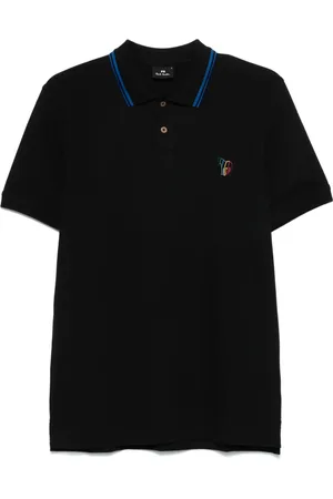 Paul Smith Broad Stripe Zebra-embroidery polo shirt