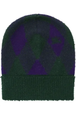 Burberry Argyle intarsia-knit wool beanie