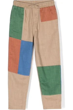 Stella McCartney Patchwork cotton trousers