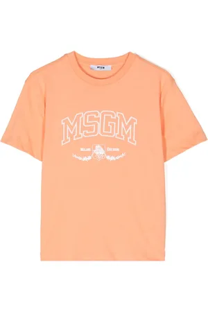 Msgm Logo-print cotton T-shirt