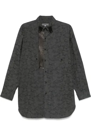 YOHJI YAMAMOTO Floral-jacquard shirt