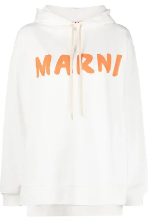 Marni Logo-print cotton hoodie