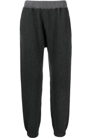 WHITE MOUNTAINEERING Ribbed track cotton-blend pants