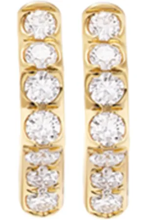 David Yurman 18kt yellow Stax diamond earrings