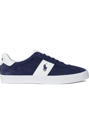 Ralph Lauren Logo-embroidered suede sneakers