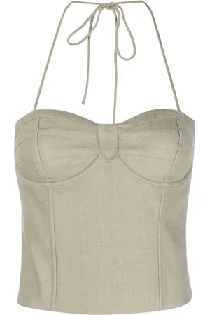 Gestuz Sweetheart-neck ruched corset