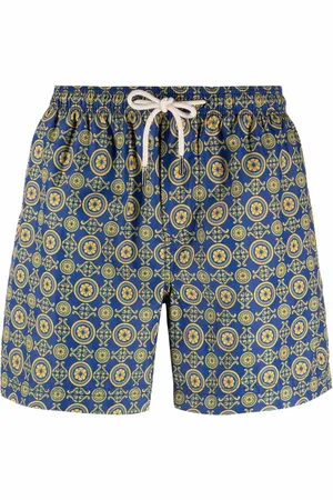 PENINSULA SWIMWEAR Geometric-pattern swim shorts