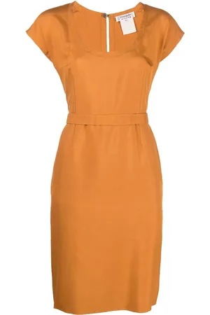 Saint Laurent 1980s scoop-neck silk dress