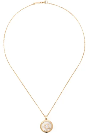 Chopard 18kt yellow Happy Diamonds Icons necklace