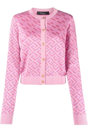 VERSACE La Greca monogram cardigan