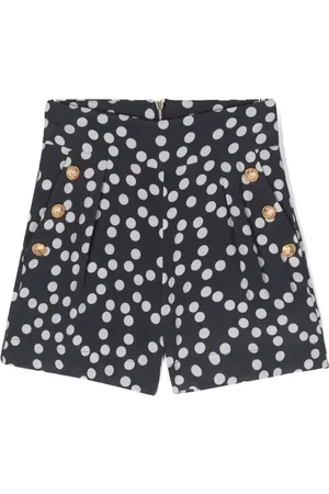 Balmain Lion-head buttoned shorts