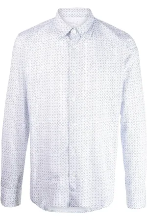 AGNÈS B. John floral-print piqu?? shirt