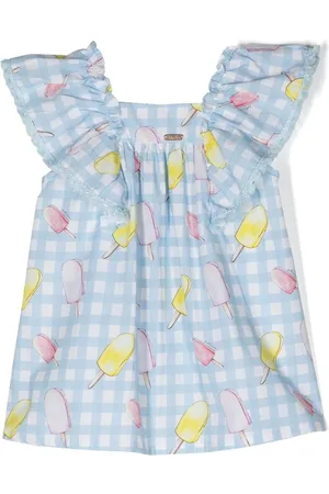 PATACHOU Graphic-print square neck dress