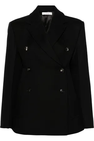 CO Notched-lapels double-breasted blazer