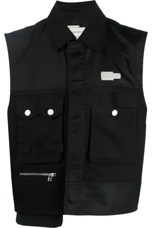Feng Chen Wang Cut-out pocket panelled gilet
