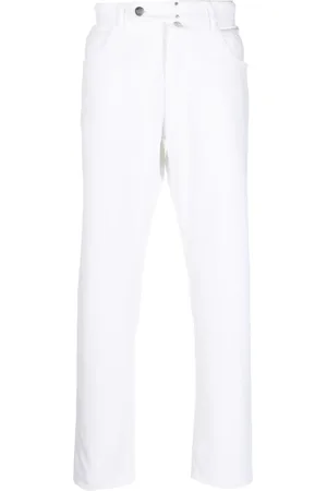 Incotex Off-centre button-fastening trousers