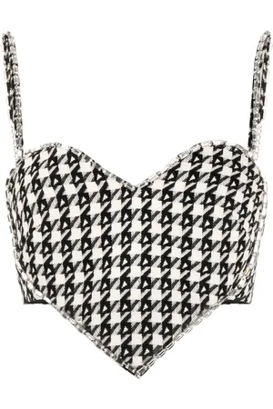 AREA Heart-shape spaghetti-strap top