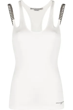 Stella McCartney Falabella-chain racerback vest top