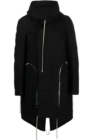 Rick Owens Bauhaus Fishtail hooded coat