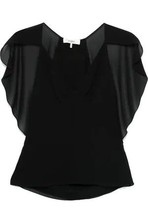Chloé Cape-detail tank top