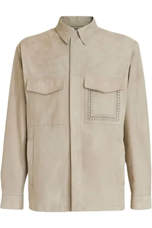 Etro Suede safari shirt jacket
