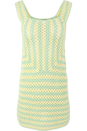 Staud Psychedelic crochet-knit dress