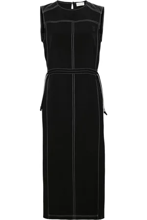 Moncler Logo-patch pleated midi dress
