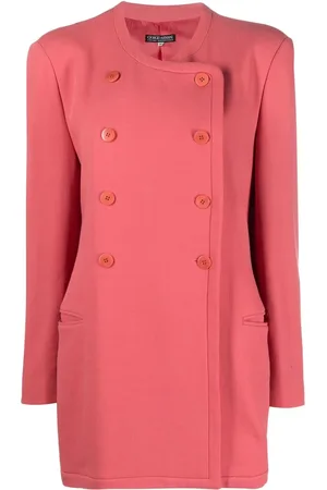 Giorgio Armani 1980s collarless double-breasted jacket