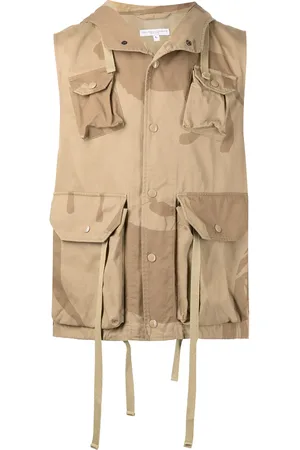 ENGINEERED GARMENTS Field animal-print gilet