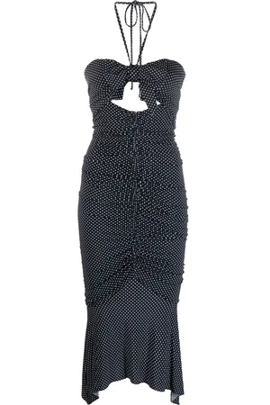 ALEXANDRE VAUTHIER Bow-detail halterneck dress