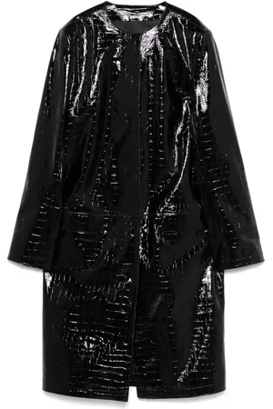 Totême Crocodile-embossed coat