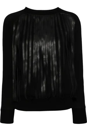 Neil Barrett Fringed long-sleeve sweatshirt