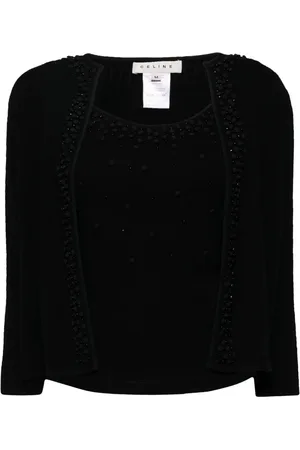 Céline Rhinestone-embellished cashmere cardigan