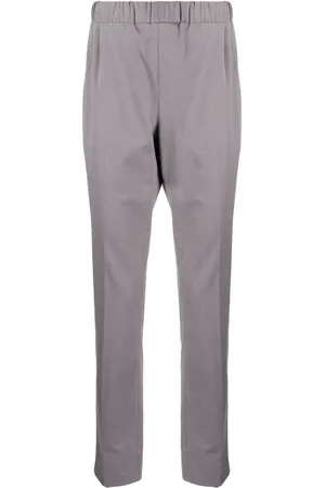 Paige Straight-leg elasticated-waist trousers