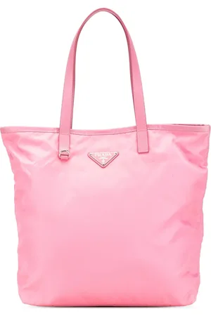 Prada 2000-2013 Saffiano Trimmed Tessuto tote bag
