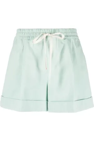 Twin-Set Pleat-detail drawstring-waist shorts