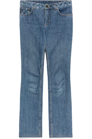LOUIS VUITTON 1990-2000s Louis Vuitton Monogram Denim Long Pants