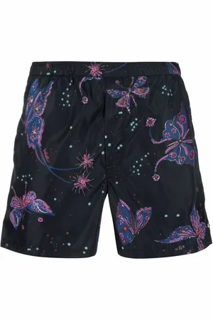 VALENTINO GARAVANI Butterfly-print swim shorts