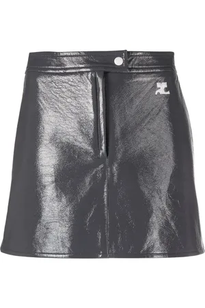 Courrèges Reedition Vinyl mini skirt
