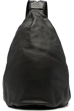 YOHJI YAMAMOTO Logo-embossed leather backpack